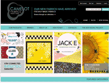 Tablet Screenshot of camelotfabrics.com